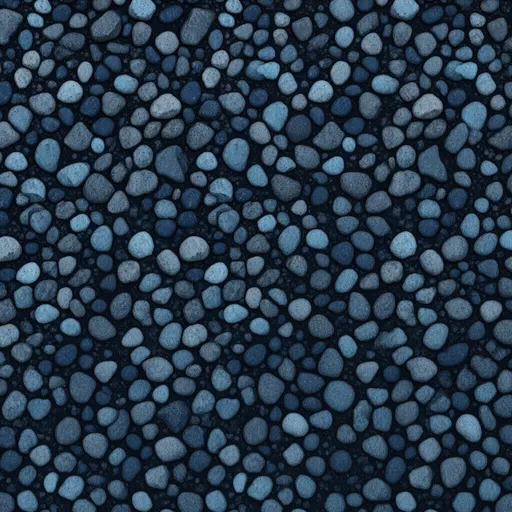 blue fine gravel - realistic game material color texture