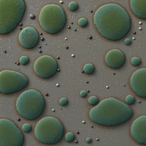 muted teal low moss - realistic game material color texture