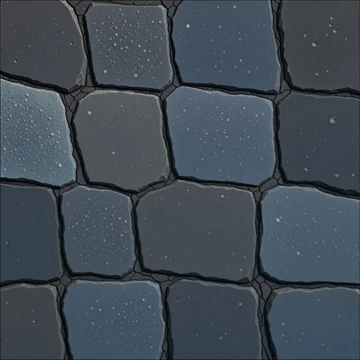 dark alien basalt - simplified stylized game art with clear material shapes
