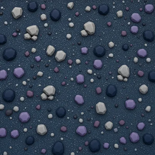 blue fine gravel - realistic game material color texture