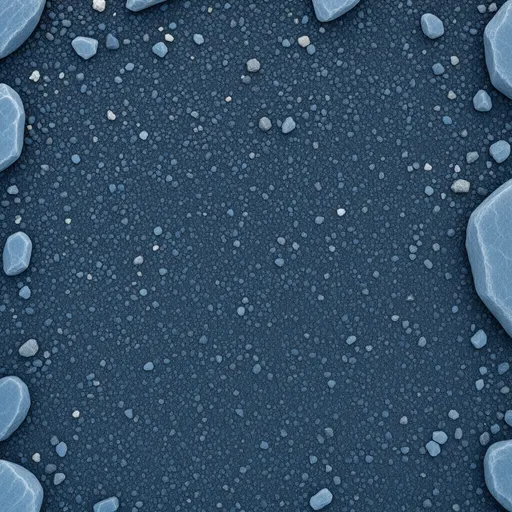 blue fine gravel - simplified stylized game art with clear material shapes