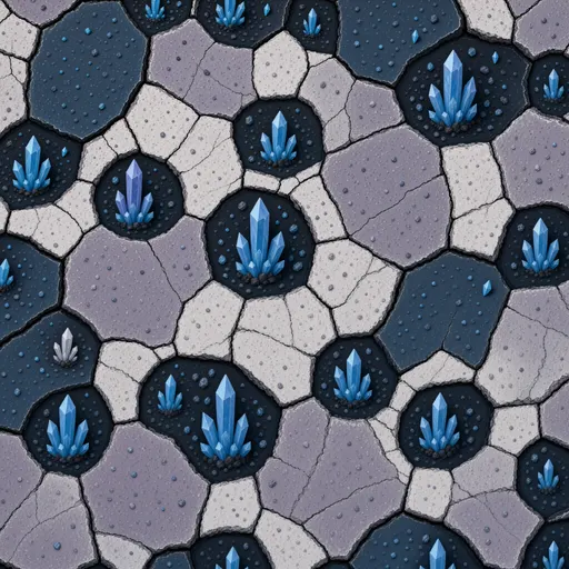 dark alien basalt - simplified stylized game art with clear material shapes