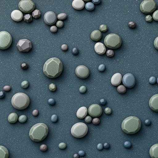 blue fine gravel - realistic game material color texture