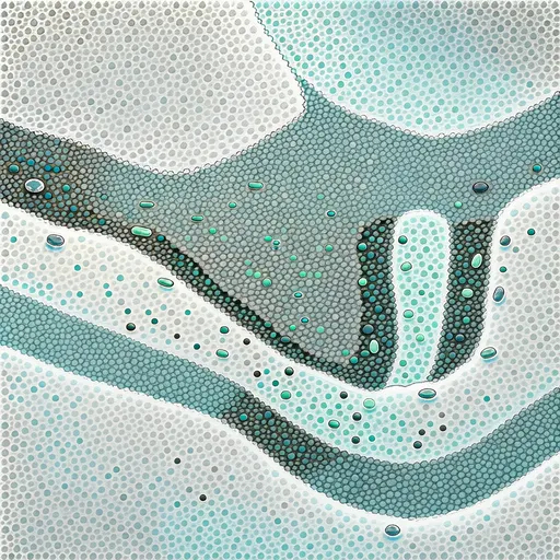 compact snowy gravel - simplified stylized game art with clear material shapes
