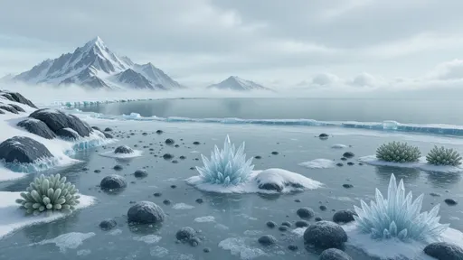 arctic landscape background - realistic game material color texture