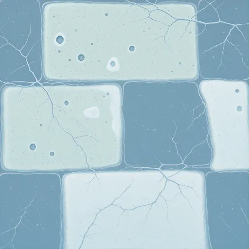 frosted blue ice - hand-painted game texture with readable brush shapes