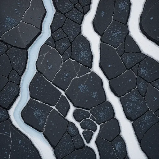dark exposed rock - simplified stylized game art with clear material shapes