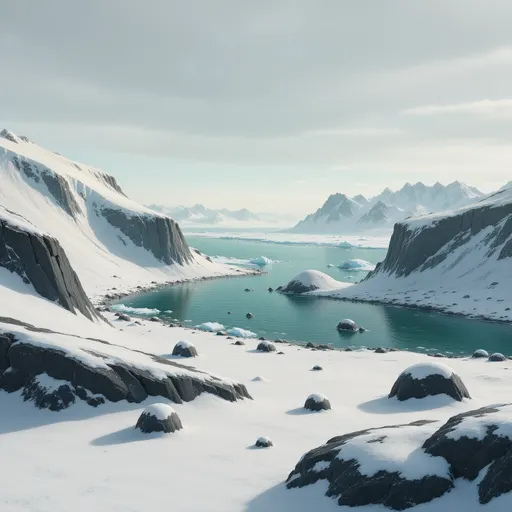 arctic landscape background - realistic game material color texture