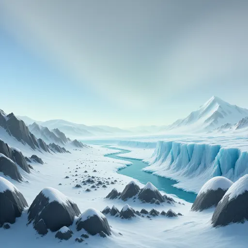 arctic landscape background - realistic game material color texture