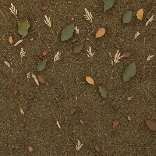 faded autumn grass - realistic game material color texture