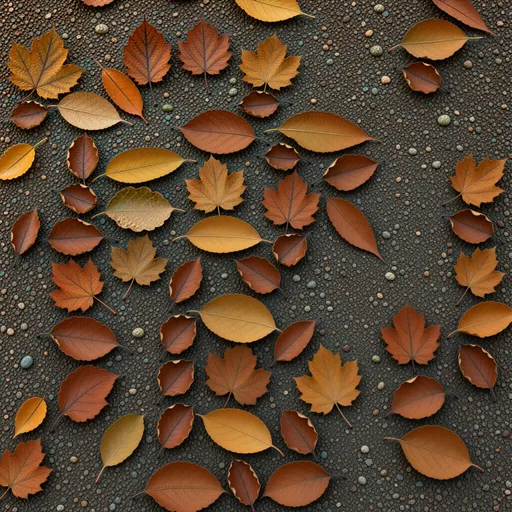 russet leaf litter - realistic game material color texture