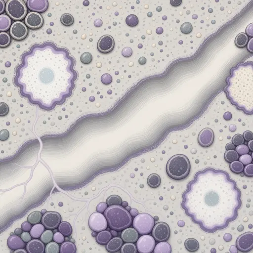 pale mineral sediment - hand-painted game texture with readable brush shapes
