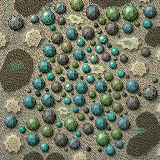 fine cave gravel - hand-painted game texture with readable brush shapes