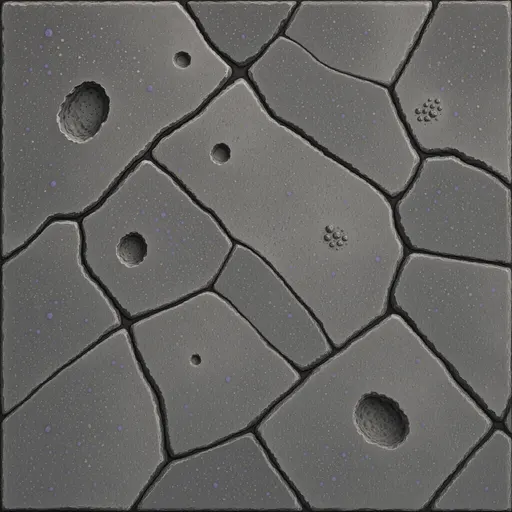 grey limestone floor - hand-painted game texture with readable brush shapes