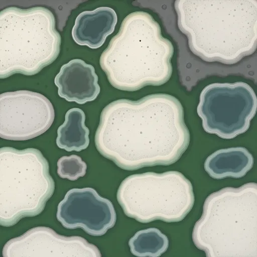 pale mineral sediment - hand-painted game texture with readable brush shapes
