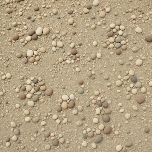 small sun-bleached pebbles - realistic game material color texture