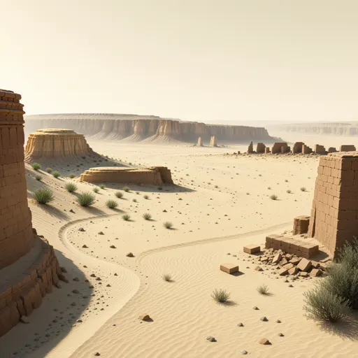 desert landscape background - realistic game material color texture