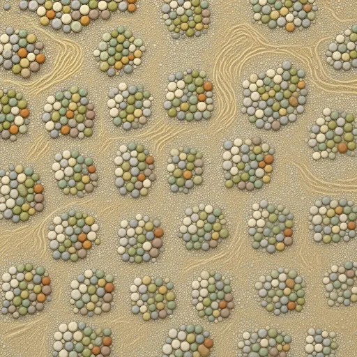 small sun-bleached pebbles - realistic game material color texture