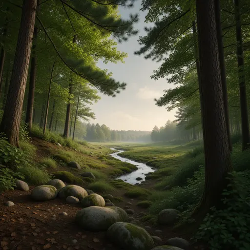 forest landscape background - realistic game material color texture