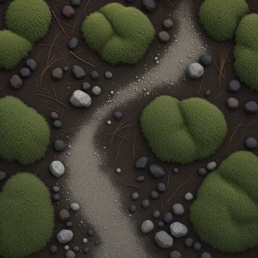 dark forest soil - realistic game material color texture