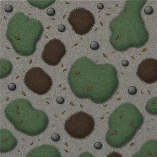 fine grey gravel - hand-painted game texture with readable brush shapes