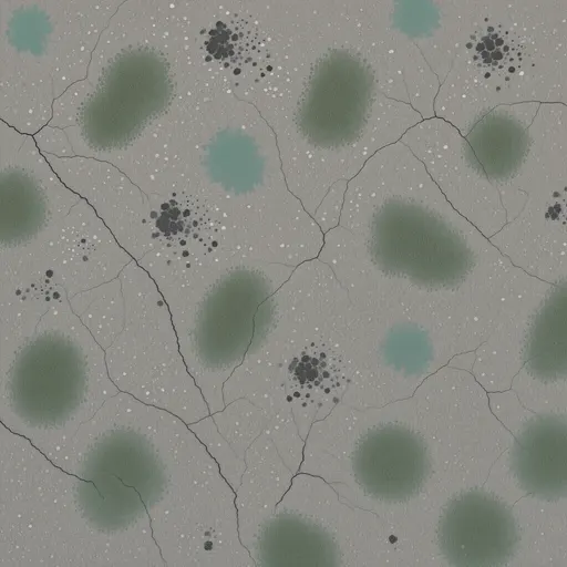 worn concrete - hand-painted game texture with readable brush shapes