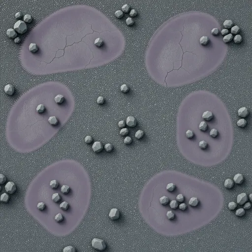 fine grey rubble - hand-painted game texture with readable brush shapes