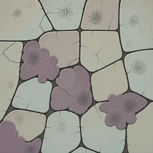 worn concrete - simplified stylized game art with clear material shapes