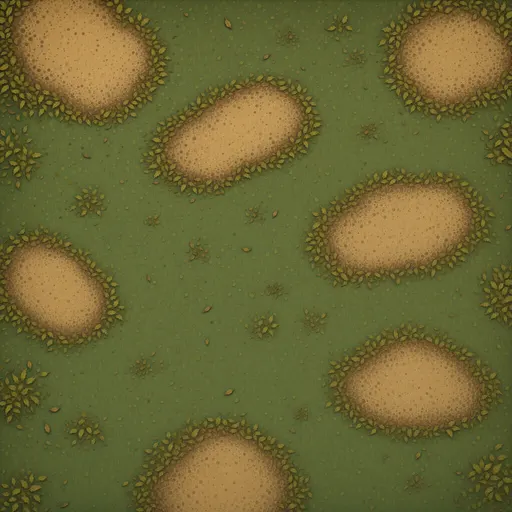 fine decomposed leaf litter - hand-painted game texture with readable brush shapes