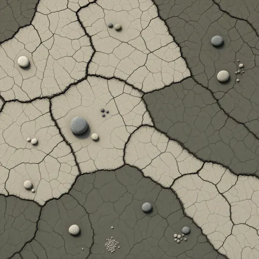 dry packed earth - realistic game material color texture