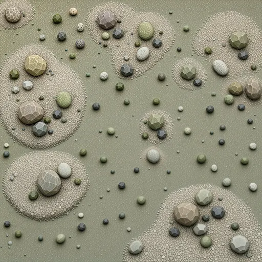 dusty stone rubble - realistic game material color texture