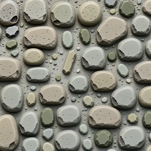 dusty stone rubble - realistic game material color texture