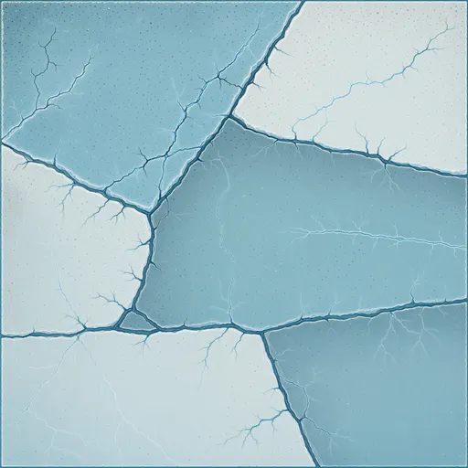 frosted blue ice - simplified stylized game art with clear material shapes