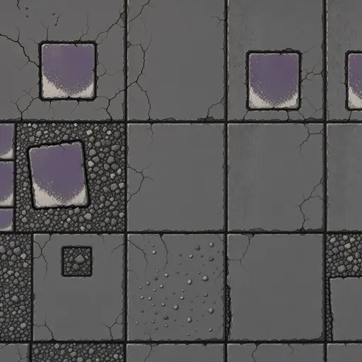 fine grey rubble - simplified stylized game art with clear material shapes