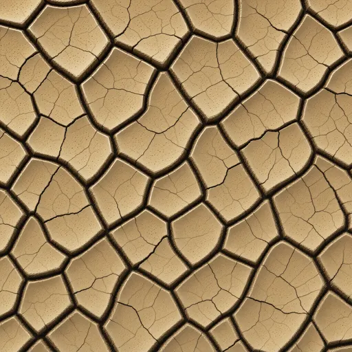 dry cracked earth - realistic game material color texture
