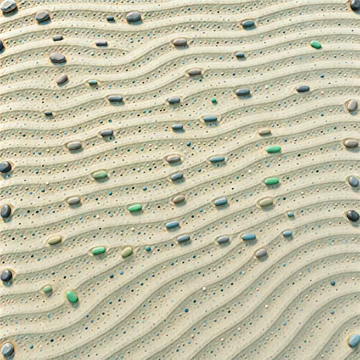pale beach sand - simplified stylized game art with clear material shapes