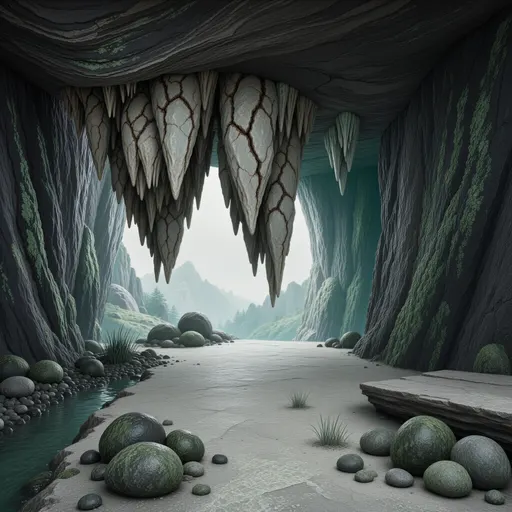 cavern landscape background - realistic game material color texture