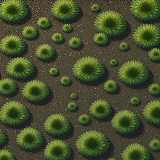 fine decomposed leaf litter - hand-painted game texture with readable brush shapes