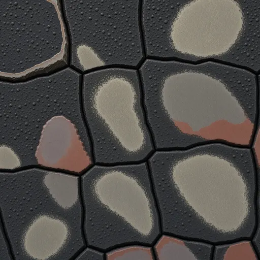 dark basalt - realistic game material color texture