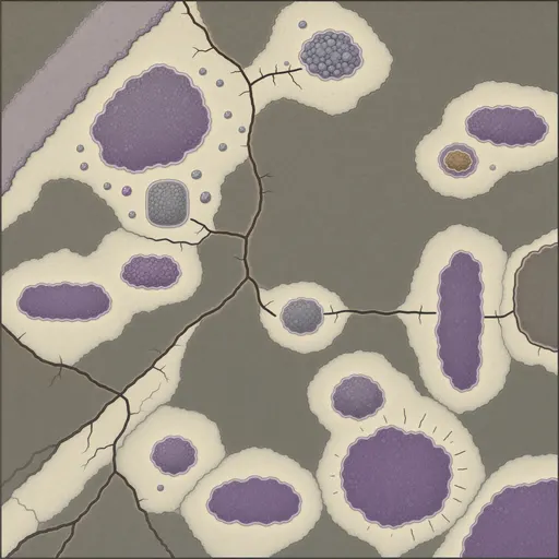 pale mineral sediment - simplified stylized game art with clear material shapes
