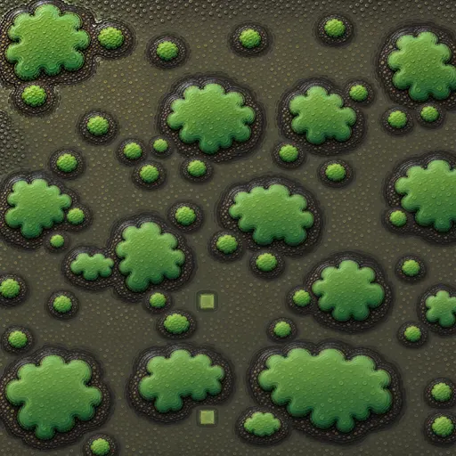 wet muddy earth - hand-painted game texture with readable brush shapes