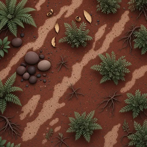 tropical red soil - realistic game material color texture