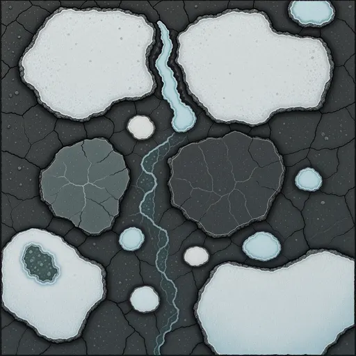 dark exposed rock - simplified stylized game art with clear material shapes