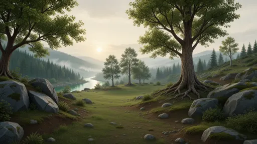 forest landscape background - realistic game material color texture