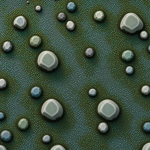 muted teal low moss - realistic game material color texture