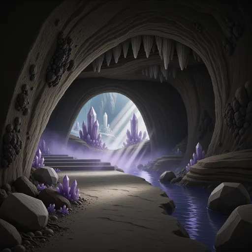 cavern landscape background - realistic game material color texture