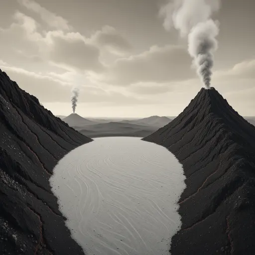 volcanic landscape background - realistic game material color texture