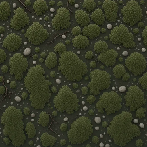 low marsh moss - realistic game material color texture