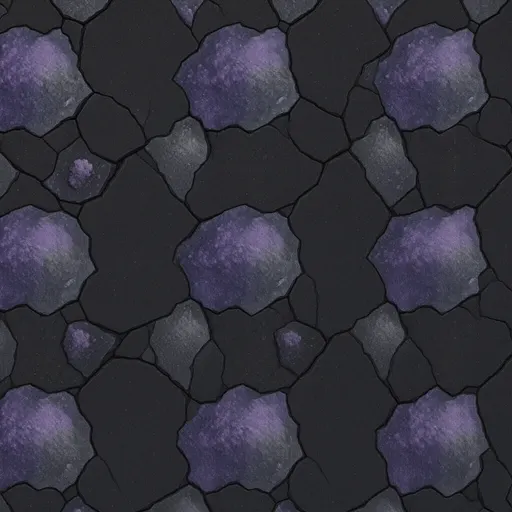 dark alien basalt - realistic game material color texture