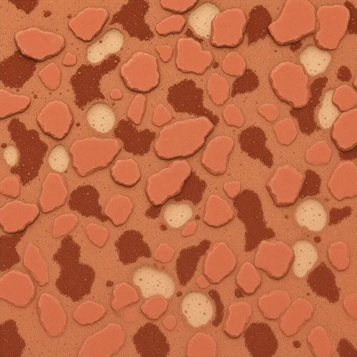red sandstone grit - hand-painted game texture with readable brush shapes